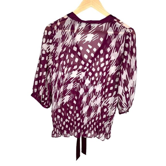 Ted Baker 100% Silk Phaedra blouse purple‎ sz XS - Picture 3 of 8